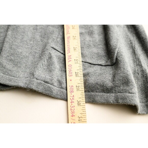Pure Jill M Gray pullover v-neck top Tunic pockets - Picture 5 of 7